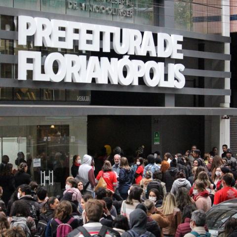 Fachada da Prefeitura de Florianópolis
