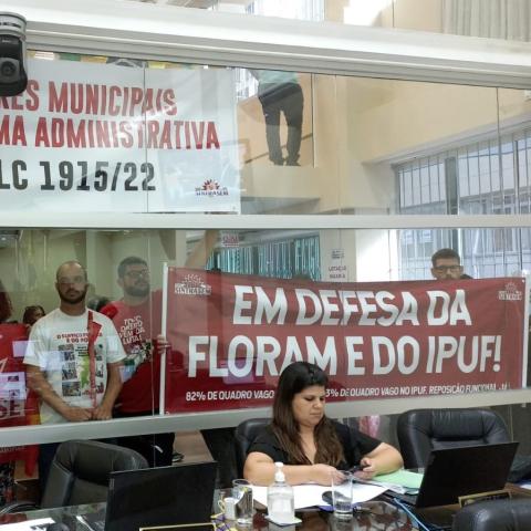 manifestação na Câmara