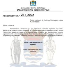 Imagem do requerimento